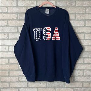Vintage Style USA Crewneck- Size XXL